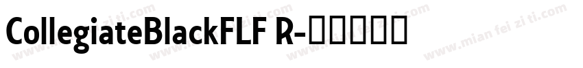 CollegiateBlackFLF R字体转换